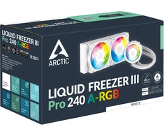 Arctic Liquid Šaldiklis III Pro 240 A-RGB AiO Vanduo Cooler – 240mm, Baltas