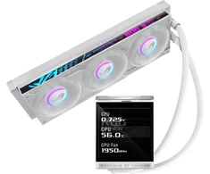Asus ROG Strix LC IV 360 ARGB LCD Baltas Edition Rinkinys Liquid Cooling 12cm Baltas
