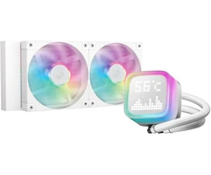 DeepCool LP240 Kompiuterio dėklas, Processor All-in-one liquid cooler 12 cm Baltas 1 pc(s)