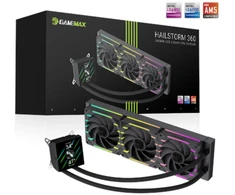 Gamemax CPU Liquid Cooler | HAILSTORM 360 LCD BK | Juodas