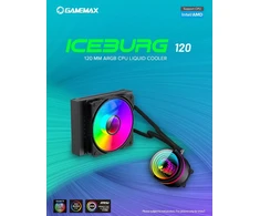 Gamemax CPU Liquid Cooler | ICEBURG 120 BK | Juodas