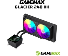 Gamemax CPU Liquid Cooler | GLACIER 240 LCD BK | Juodas