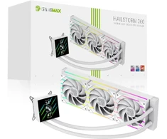 Gamemax CPU Liquid Cooler | HAILSTORM 360 LCD WH | Baltas