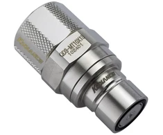 Koolance QD3 Quick Disconnect straight female to 16/10mm – no-spill, sidabrinis