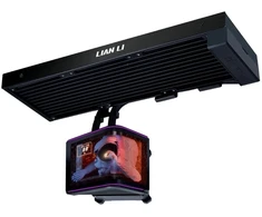 Lian Li HydroShift II OLED Curved 360 Fanless AiO Vanduo Cooling, 360 mm, OLED Ekranas – juodas
