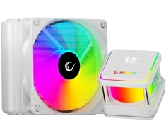 CPU aušintuvas RAMPAGE INFINITE V120 Baltas ARGB INTEL LGA1700/AMD AM5 120mm Liquid Cooler