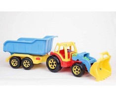 Choinski „Max Tractor“ su įkrovikliu ir priekaba - 350 modelis