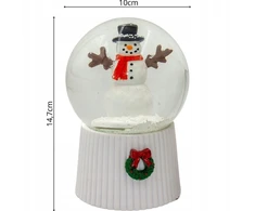 Christmas Decoration Skambinantis sniego rutulys 147 mm LED sniego senis
