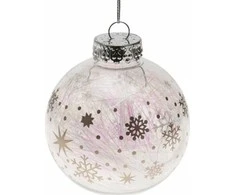 Christmas Decoration Kalėdinis žaislas 8 cm sidabrinės žvaigždės