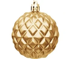 Christmas Decoration Kalėdiniai papuošalai Rūtos 35 vnt. auksinės spalvos 6 cm