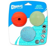 Chuckit! FETCH MEDLEY ASST MEDIUM 3PAK (520520)