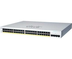 Šakotuvas Cisco Cisco switch CBS220-48FP-4X, 48xGbE RJ45, 4x10GbE SFP+, PoE+, 740W - REFRESH