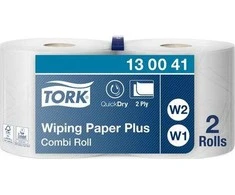 Pramoninis popierius „TORK Plus” 2 sl., 255m, 750 lapelių W1/W2 (2 vnt.)