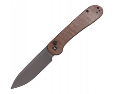 CIVIVI peilis CIVIVI mygtukų užraktas Elementum Brown Micarta