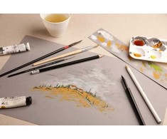 Clairefontaine Clairefontaine blok klejony Paint On Gris, A4, 30 ark. 250g uniw