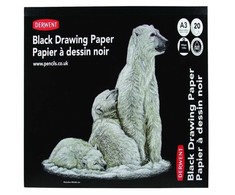 Clairefontaine Derwent Juodas Drawing Paper A3 - 200gram - 20 arkuszy