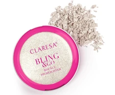 Claresa Bling &amp; Go Bouncy Highlighter akmeninis veido pūstukas 01 Moonstone 8,5 g (2095525)