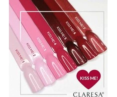 Activeshop Gelinis nagų lakas Claresa Soak Off Kiss Me! Nr.6 raudona, 5 g