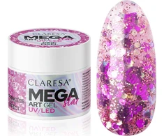 Claresa MegaStar Art Gel Rožinė Pixel, 10 g