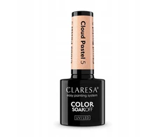 Claresa Spalvotas, išsisklaidantis UV/LED debesies hibridinis lakas „Soak Off Cloud Pastel“ 5, 5 g.