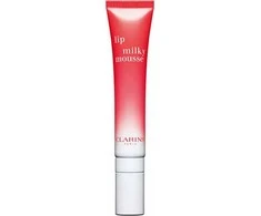 Clarins Lip Milky Mousse Satin Finish Lūpų balzamas 01 Milky Strawberry, 10 ml