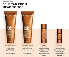 „Clarins Self Tan Express“ gaivusis savaiminio įdegio gelis, 125 ml