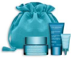 Clarins CLARINS Set (HYDRA ESSENTIEL CREME 50ML + HYDRA ESSENTIEL 15ML + HYDRA ESSESTIEL 3ML + Bag)