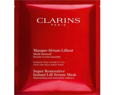 Set Clarins Super Restorative Lifting Sheet Mask For Face Once Or Twice A Week, 5 vnt., 30 ml