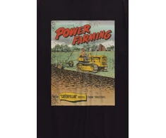 Clarins Marškinėliai Caterpillar Power Farming Juodas