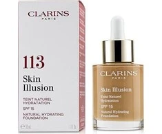 Clarins Saugus Makiažas Natūralus Drėkinamasis Fondas SPF15 113 Rudi 30ml