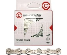Clarks Dviračių grandinė YBN C8 ŠIMANO CAMPAGNOLO SRAM (8 pavarų, CP 1 / 2 "x3 / 32", 116 ląstelių, 7.1mm, grandinės klipas) Sidabro standartas