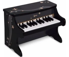Medinis juodas pianinas CLASSIC WORLD
