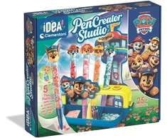 Kūrybinis rinkinys Clementoni Paw Patrol rašiklio kūrimo studija, 5 rašikliai ir lipdukai