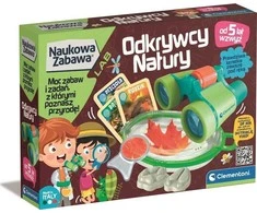 Clementoni Mokslinė gamtos tyrinėtojų žiūronų rinkinys vaikams nuo 5 metų, gamtos stebėjimui, lenkų kalba