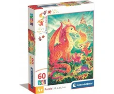 Clementoni Dėlionė 60 vnt. - Drakonų šeima