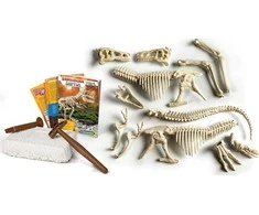 Clementoni, Mokslas - Žaidimas, Archeofun Triceratops šviečia tamsoje, Dėlionė, 61723, Unisex, 7+ metai