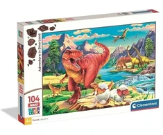 Clementoni Dėlionė 104 vnt. - Dinozaurai