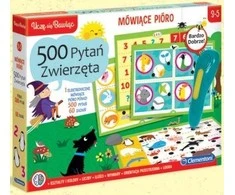 Mokomasis žaidimas Kalbėjimo rašiklis 500 klausimų Gyvūnai CLEMENTONI 50649