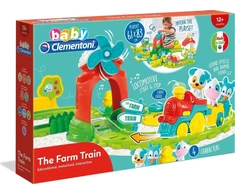 Traukinys su žaidimų rinkiniu fermos tema Clementoni