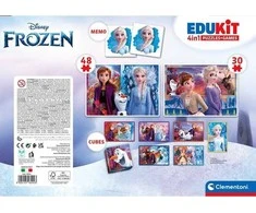 Clementoni Dėlionė Frozen Edukit 4in1