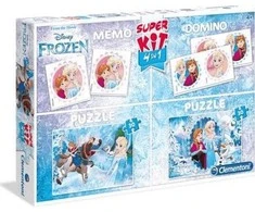 Clementoni supercolor dėlionė + domino "Frozen 2" 2x30 pcs