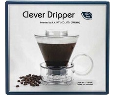 Clever Clever Dripper - Stiklinis kavos virimo aparatas 500ml, skaidrus rudas