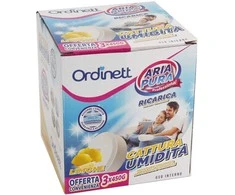 Sausintuvas ORDINETT Mitruma absorbetaja papildinamas tabletes 450g x 3 gab. citrons