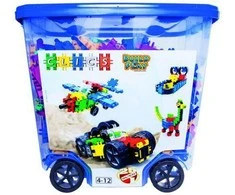 Clics toys Clics Nano Clics Didelis edukacinių konstruktorių rinkinys 25 modeliai, 750 dalių, vaikams nuo 3 metų, patvarus polipropilenas