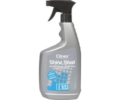 CLINEX Shine Steel 650ML preparatas nerūdijančio plieno baldams ir prietaisams valyti ir poliruoti