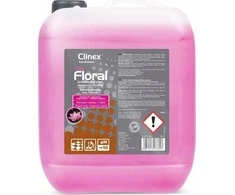 Grindų valymo skystis be dryžių, blizgesio, kvapo CLINEX Floral - skaistalai 10L