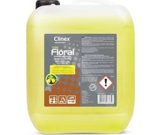 Grindų valymo skystis be dryžių, blizgesio, kvapo CLINEX Floral - Citro 10L