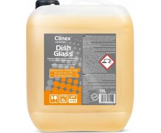 Stiklų valymo skystis, skirtas maitinimo indaplovėms, pašalina nuosėdas nuo kavos ir arbatos CLINEX DishGlass 10L