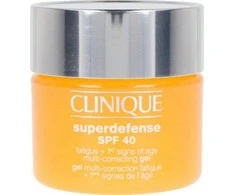 Clinique Superdefense Broad Spectrum SPF 40 Fatigue + First Signs Of Age Multi-correcting Gel jauninamasis veido kremas-gelis, 50 ml
