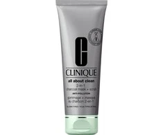 Clinique All About Clean 2 viename anglies kaukė + šveitimo veido kaukė